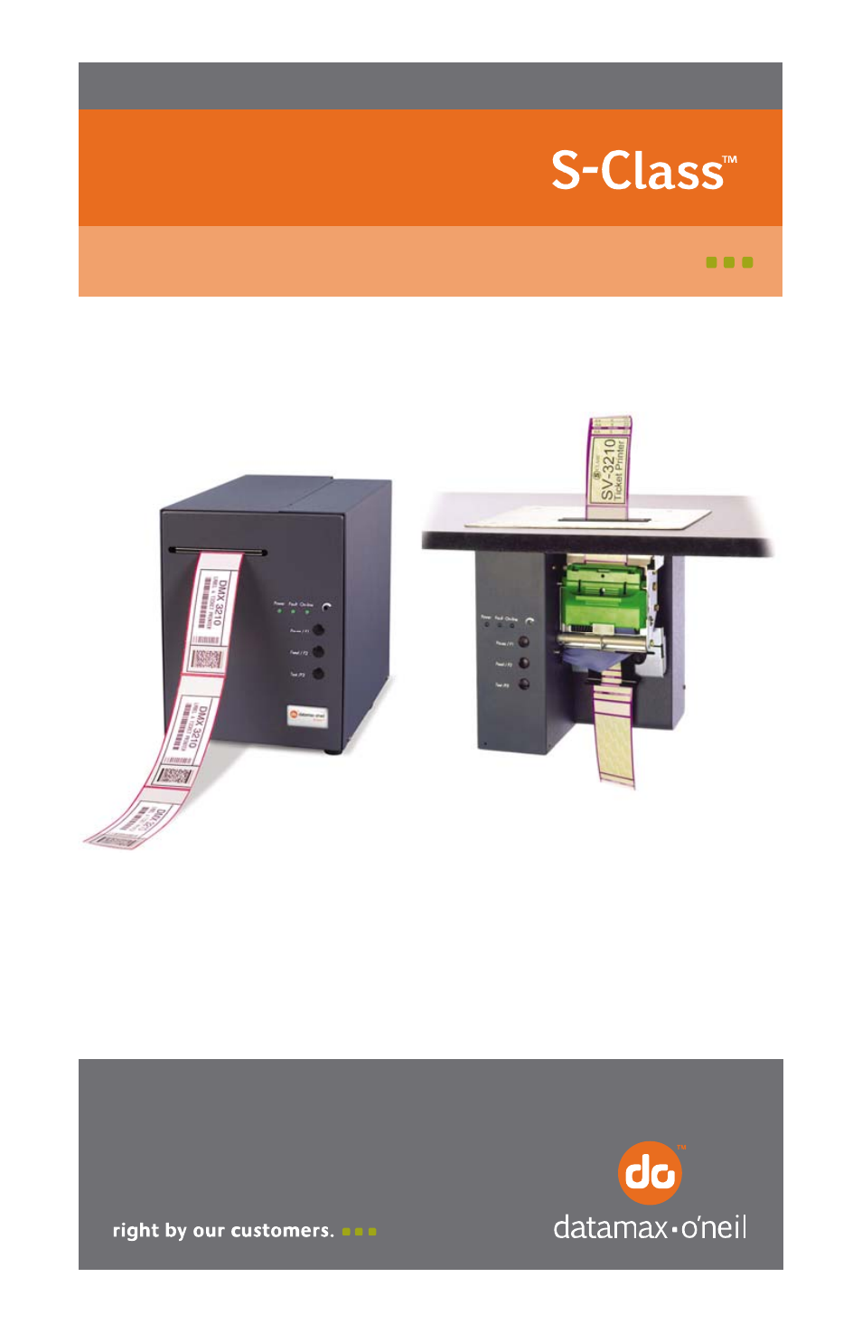 Datamax-O'Neil S-Class User Guide User Manual | 92 pages
