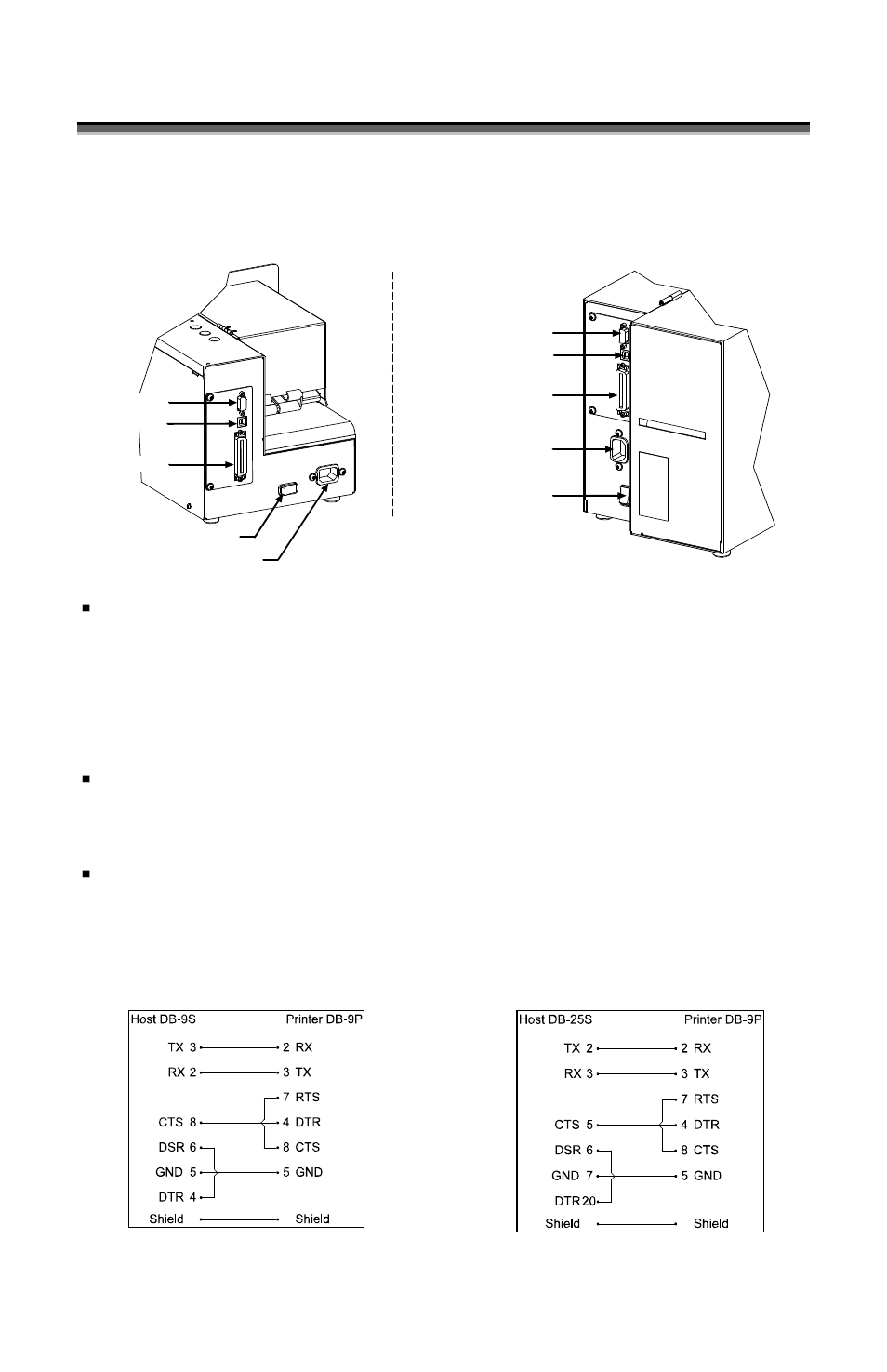 1 interfacing, The parallel connection needs a centronics | Datamax-O'Neil S-Class User Guide User Manual | Page 16 / 92