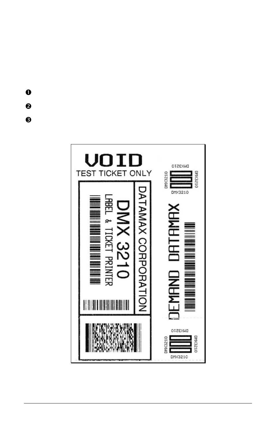 3 internal test ticket, Press the pause button to enter the off-line mode, Press the f3 button | Datamax-O'Neil S-Class User Guide User Manual | Page 32 / 92