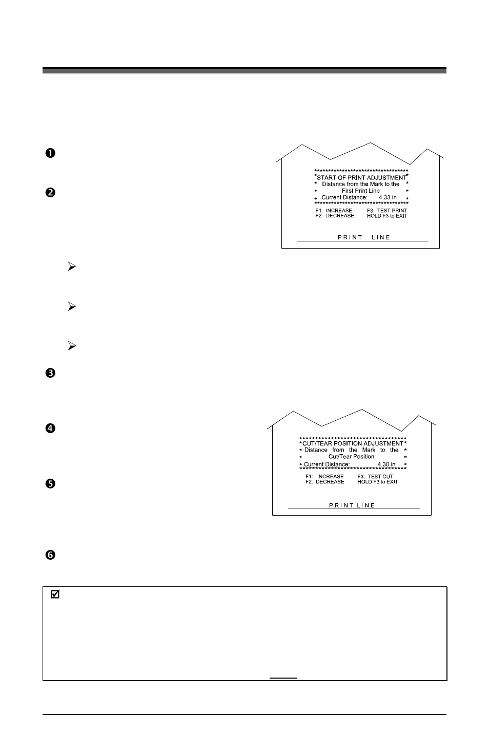 2 start of print & cut/tear adjustment | Datamax-O'Neil S-Class User Guide User Manual | Page 43 / 92
