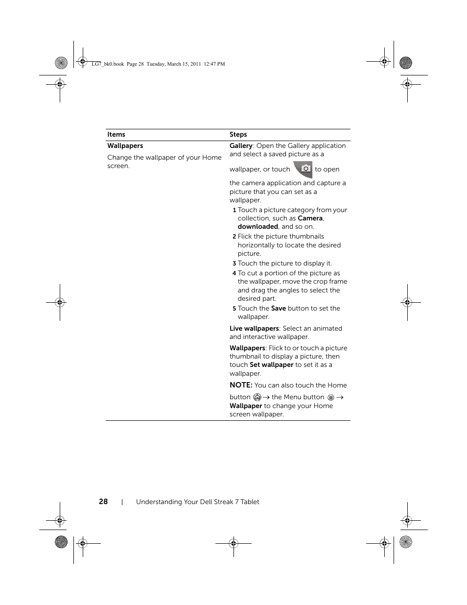Dell STREAK 7 User Manual | Page 28 / 141