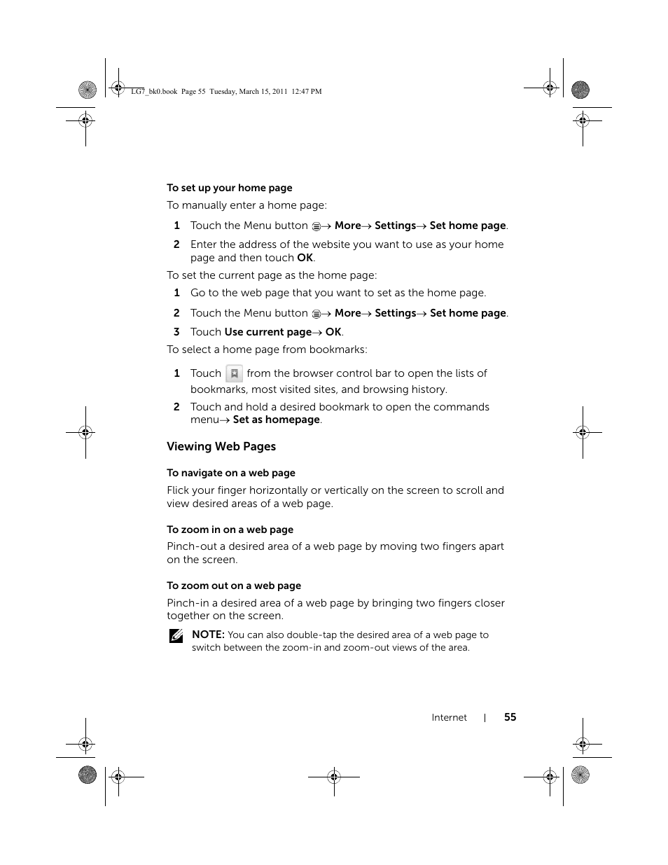 Dell STREAK 7 User Manual | Page 55 / 141