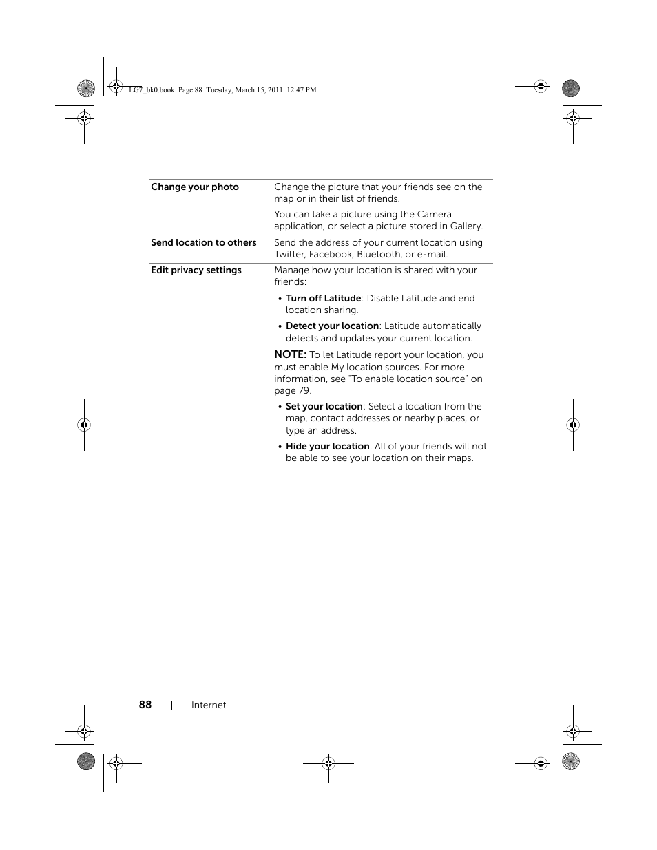 Dell STREAK 7 User Manual | Page 88 / 141