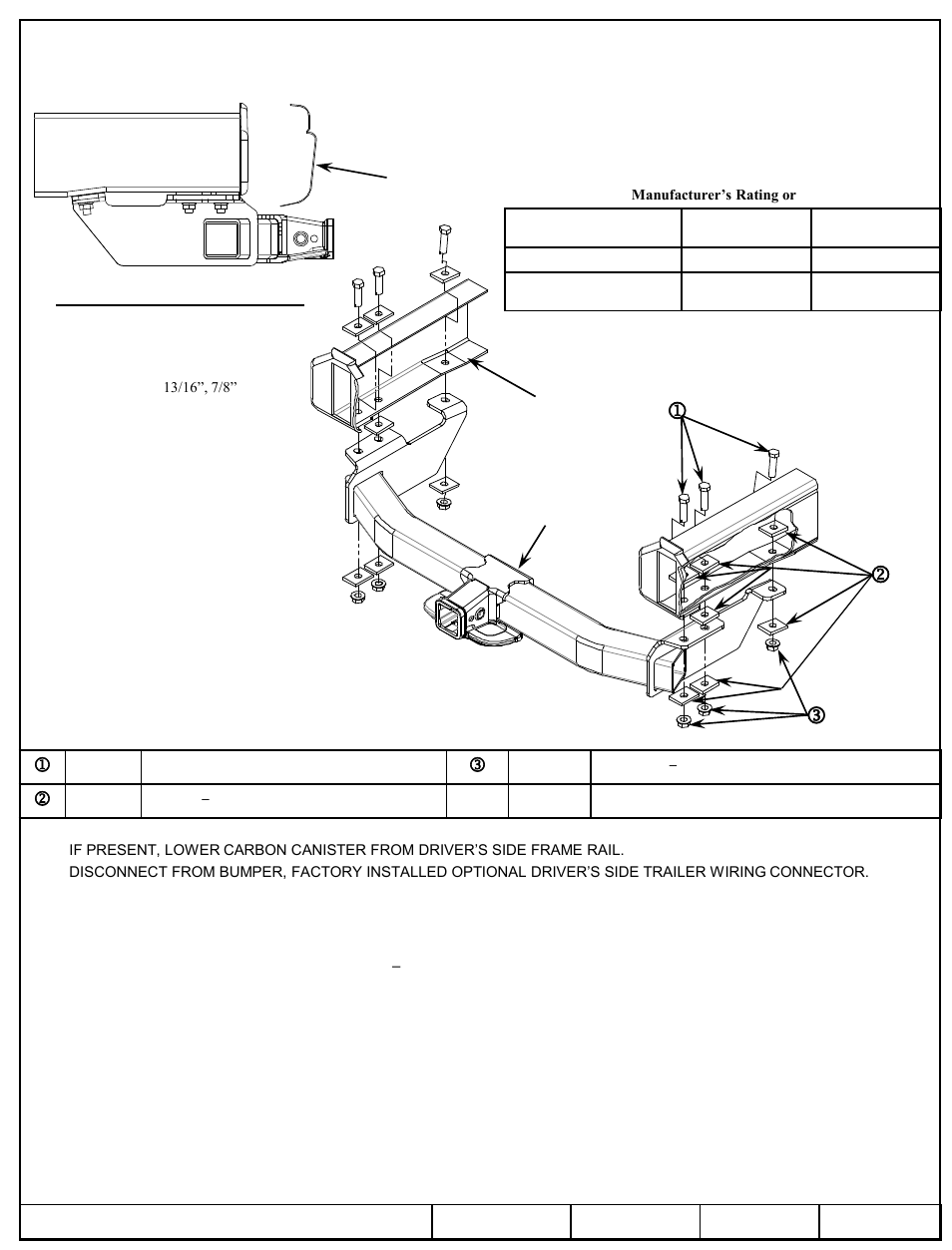 Draw-Tite 41945 ULTRA FRAME RECEIVER User Manual | 3 pages