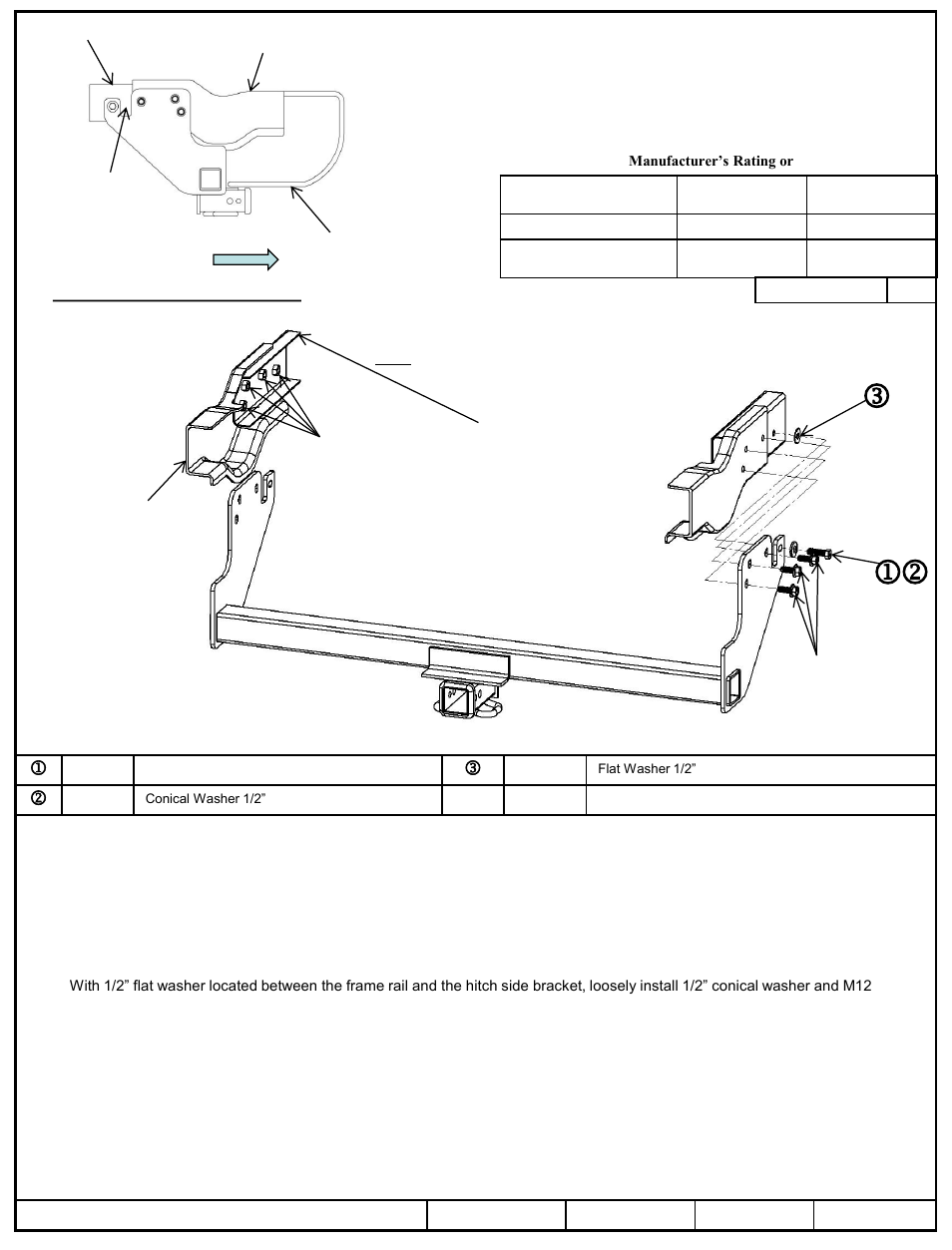 Draw-Tite 75810 MAX-FRAME RECEIVER User Manual | 3 pages