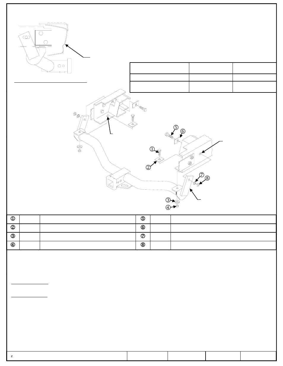 Draw-Tite 75083 MAX-FRAME RECEIVER User Manual | 1 page