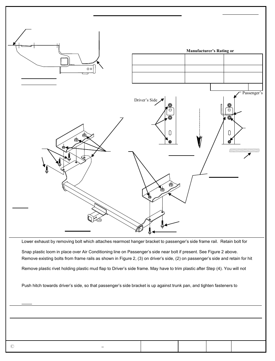 Draw-Tite 75579 MAX-FRAME RECEIVER User Manual | 3 pages