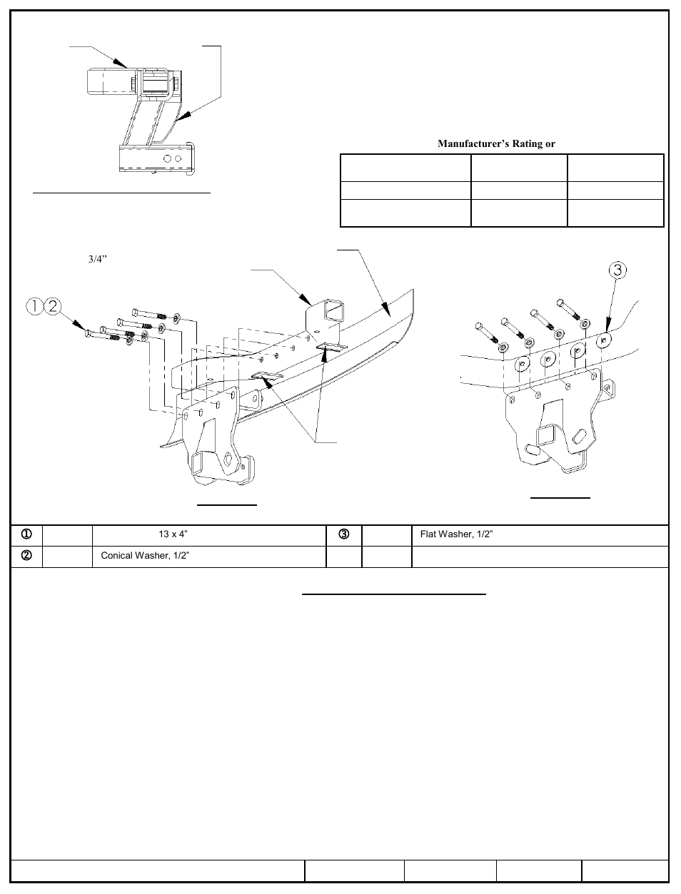 Draw-Tite 75338 MAX-FRAME RECEIVER User Manual | 3 pages