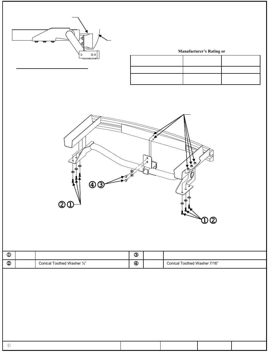 Draw-Tite 75280 MAX-FRAME RECEIVER User Manual | 3 pages