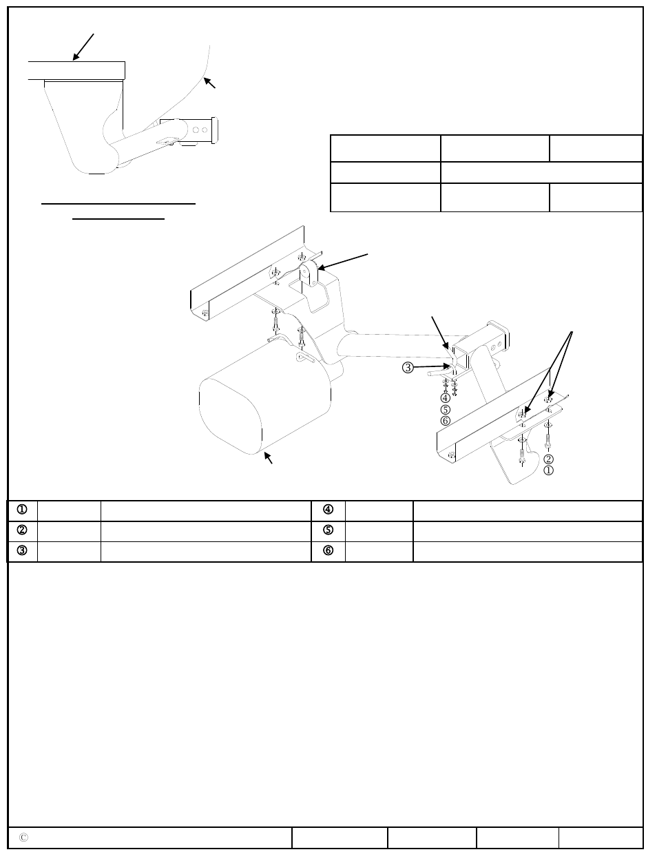 Instrucciones de instalación, Honda cr-v, Números de partes | Nota: tornillos iguales en ambos lados, Mn o | Draw-Tite 75547 MAX-FRAME RECEIVER User Manual | Page 3 / 3