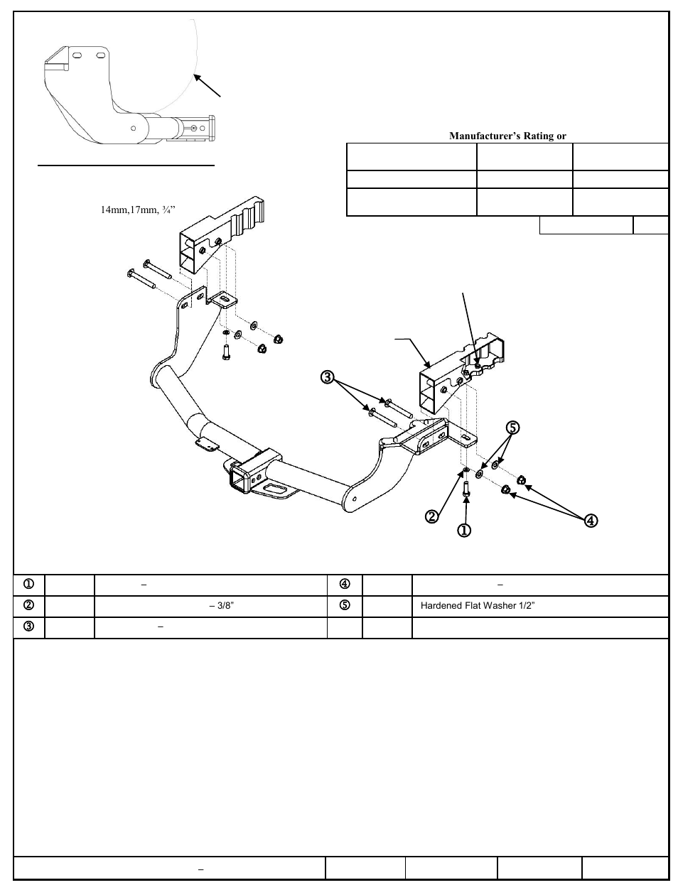 Draw-Tite 75888 MAX-FRAME RECEIVER User Manual | 3 pages