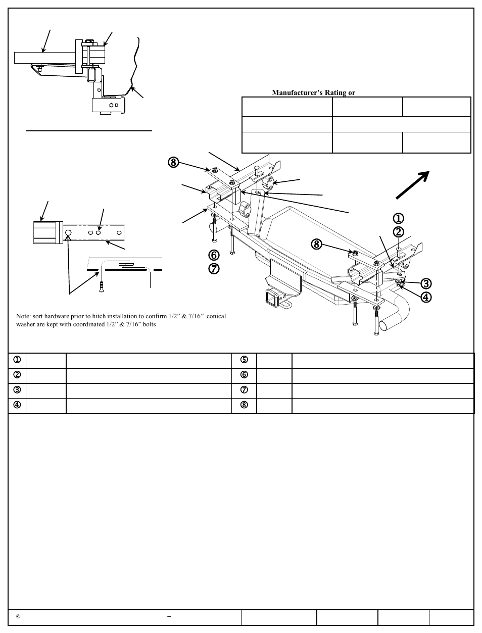 Draw-Tite 75748 MAX-FRAME RECEIVER User Manual | 3 pages