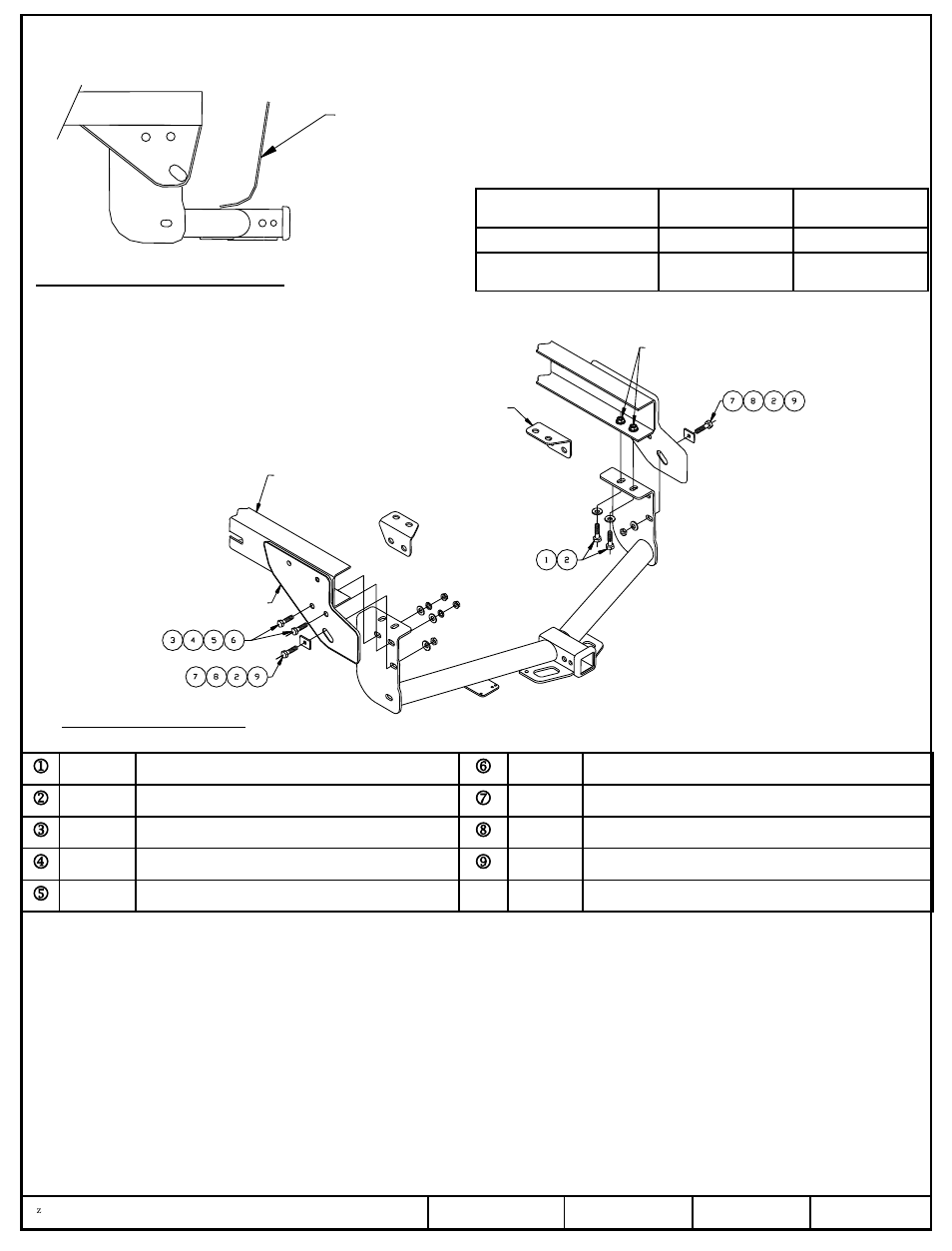 Draw-Tite 75527 MAX-FRAME RECEIVER User Manual | 3 pages