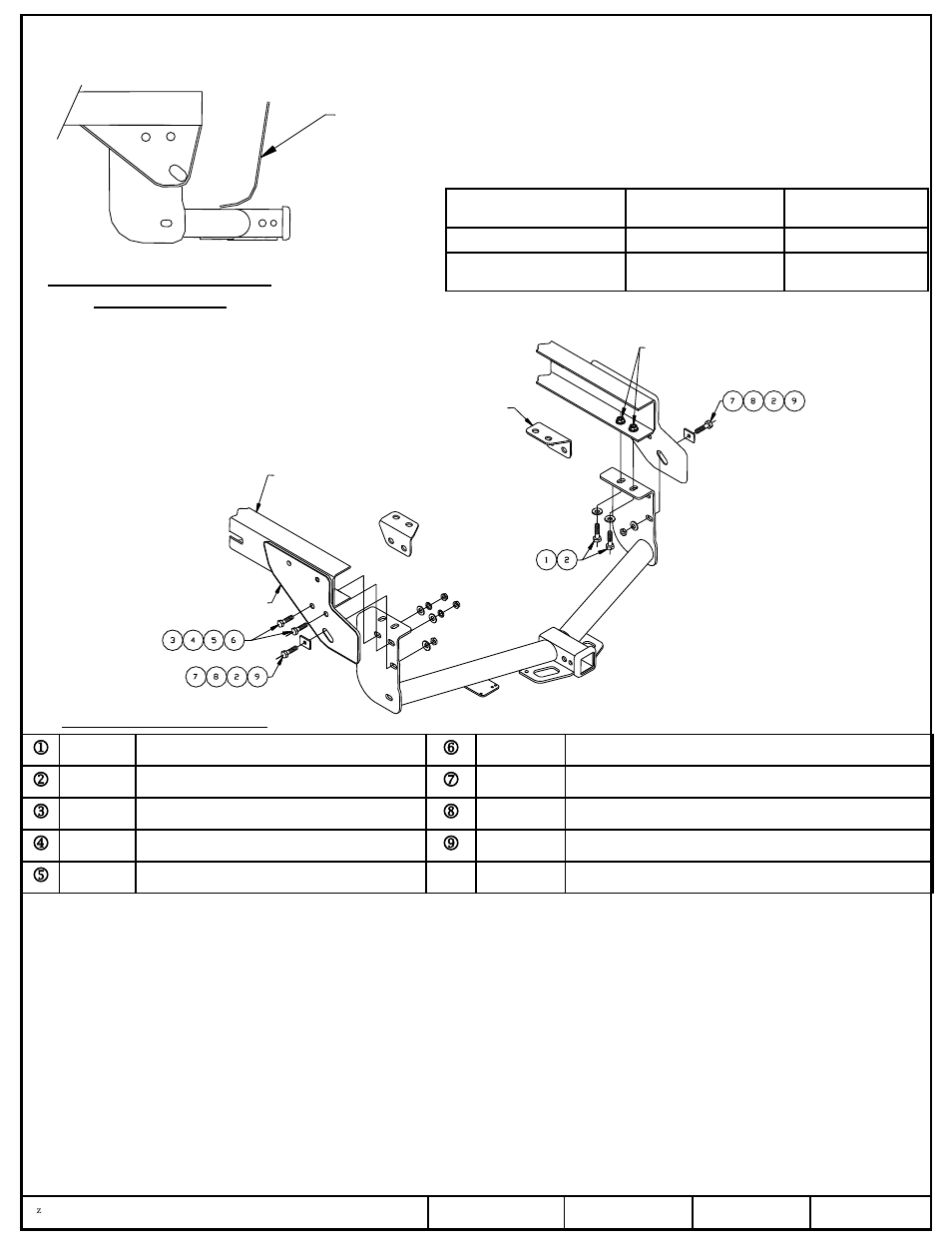 Slide number 3, Instrucciones de instalación, Toyota tundra | Números de partes | Draw-Tite 75527 MAX-FRAME RECEIVER User Manual | Page 3 / 3
