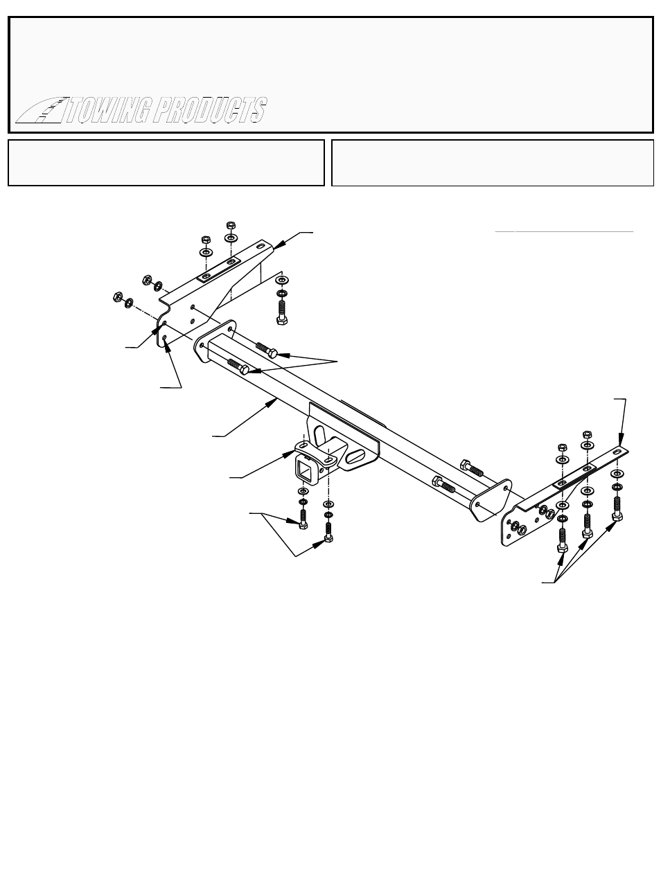 Draw-Tite 75144 MAX-FRAME RECEIVER User Manual | 2 pages