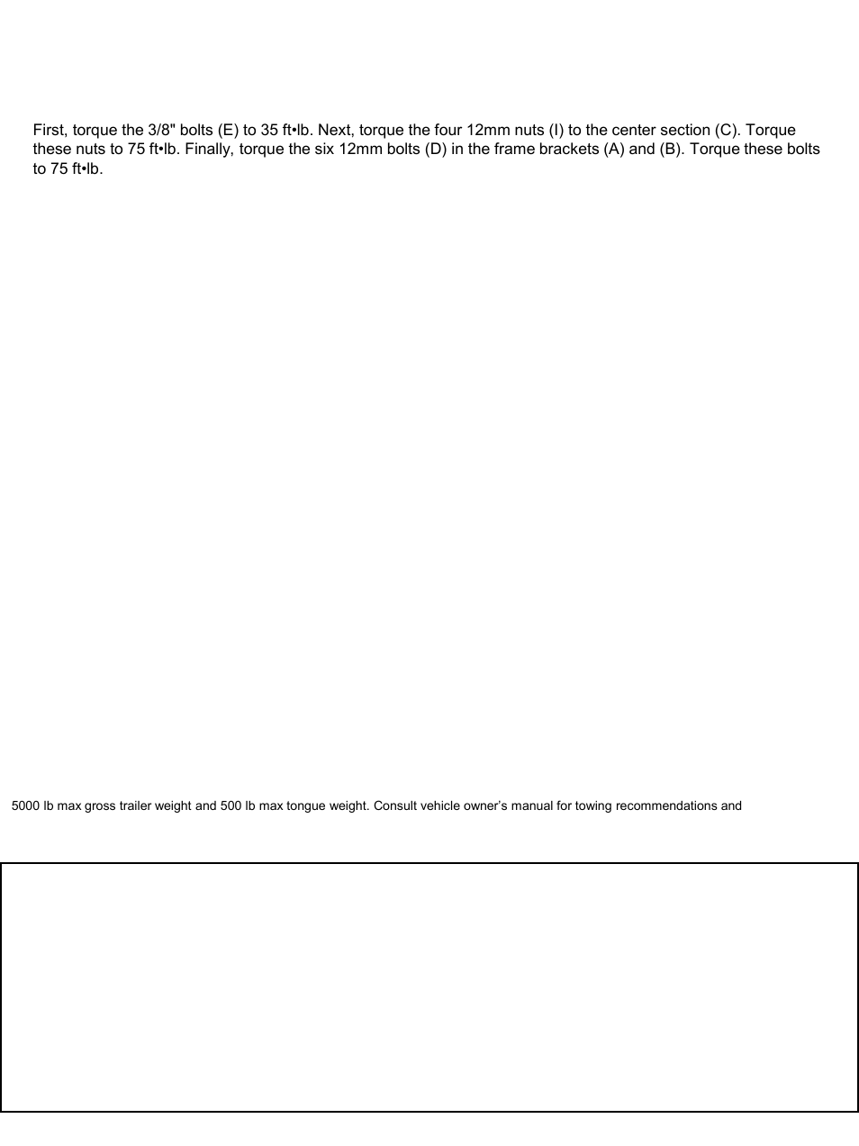 Limited warranty | Draw-Tite 75144 MAX-FRAME RECEIVER User Manual | Page 2 / 2