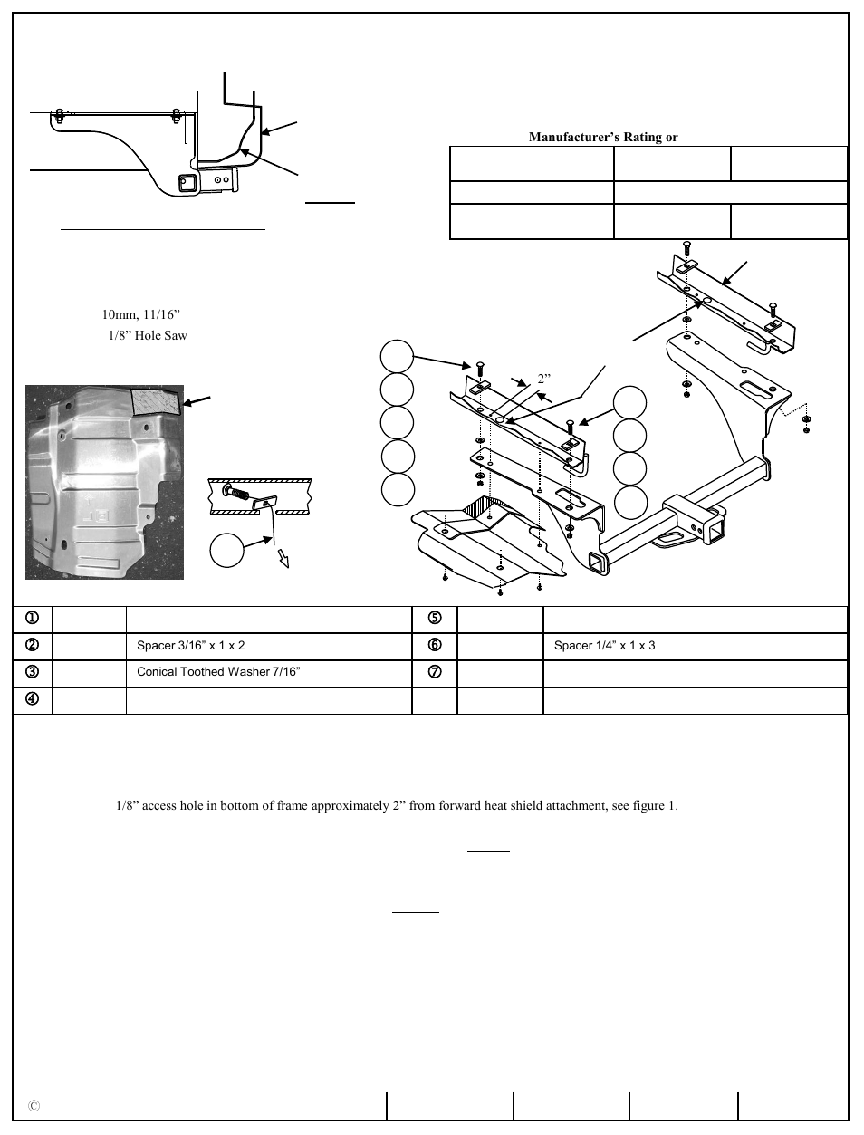 Draw-Tite 75673 MAX-FRAME RECEIVER User Manual | 3 pages