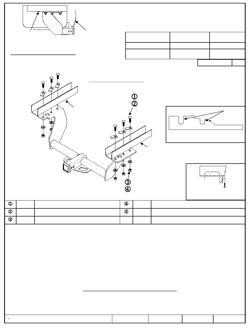 Draw-Tite 75876 MAX-FRAME RECEIVER User Manual | 3 pages