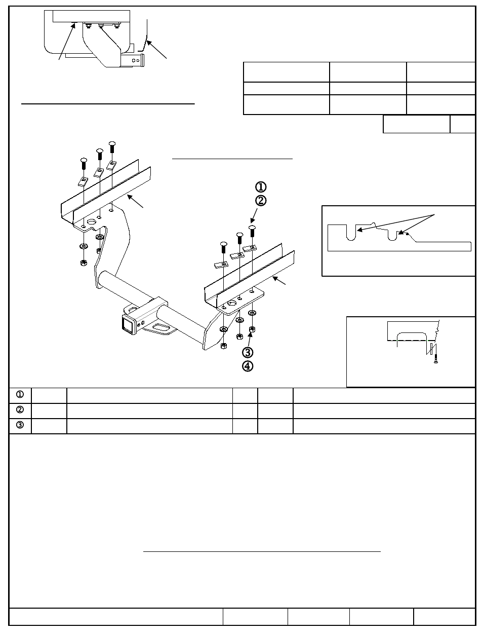 Slide number 2, Instructions d’installation, Subaru forester | Numéros de pièce, Figure 1, Carénage | Draw-Tite 75876 MAX-FRAME RECEIVER User Manual | Page 2 / 3