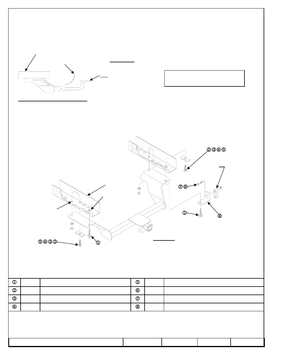 Draw-Tite 36309 FRAME HITCH User Manual | 6 pages