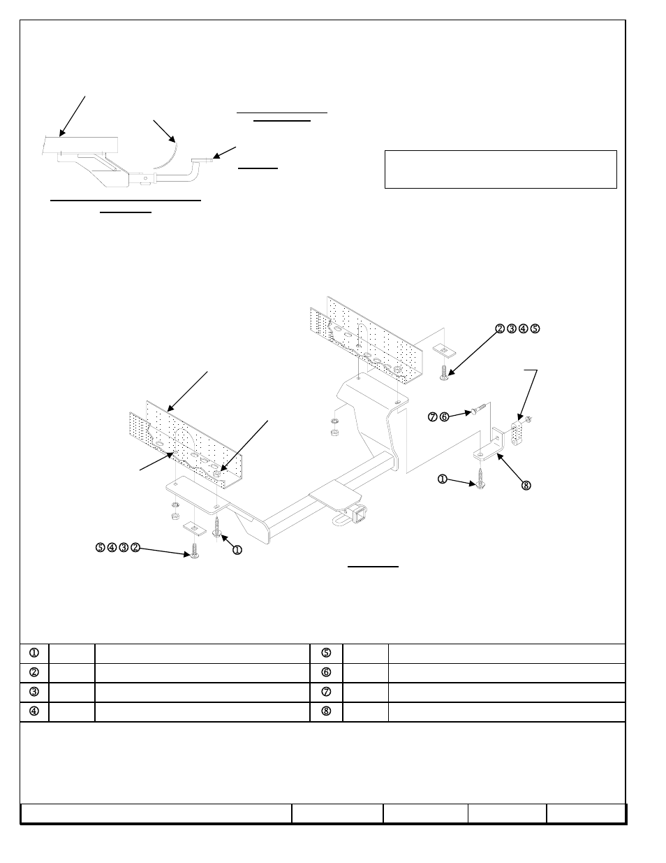 Instructions d’installation | Draw-Tite 36309 FRAME HITCH User Manual | Page 3 / 6