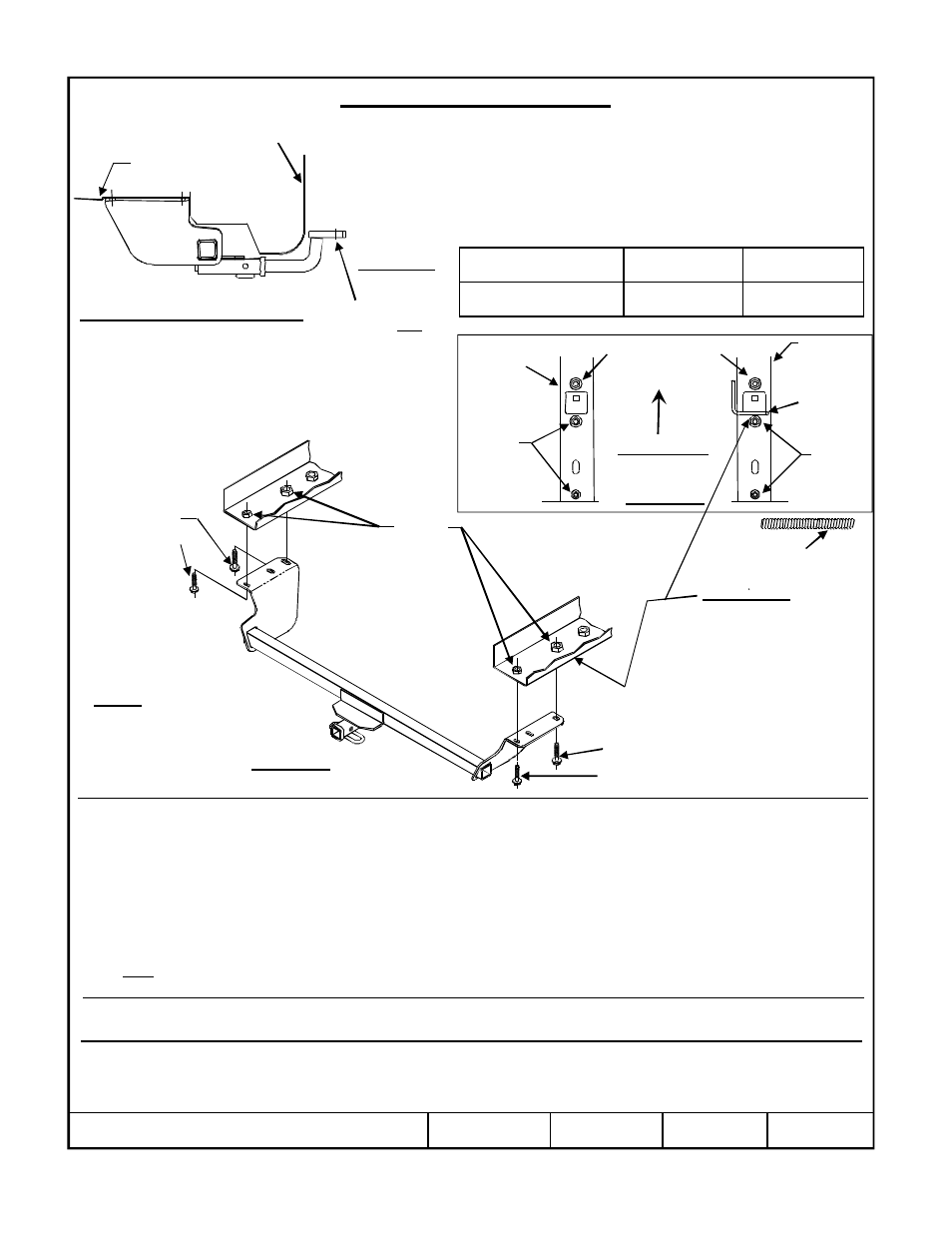 Draw-Tite 36455 FRAME HITCH User Manual | 3 pages