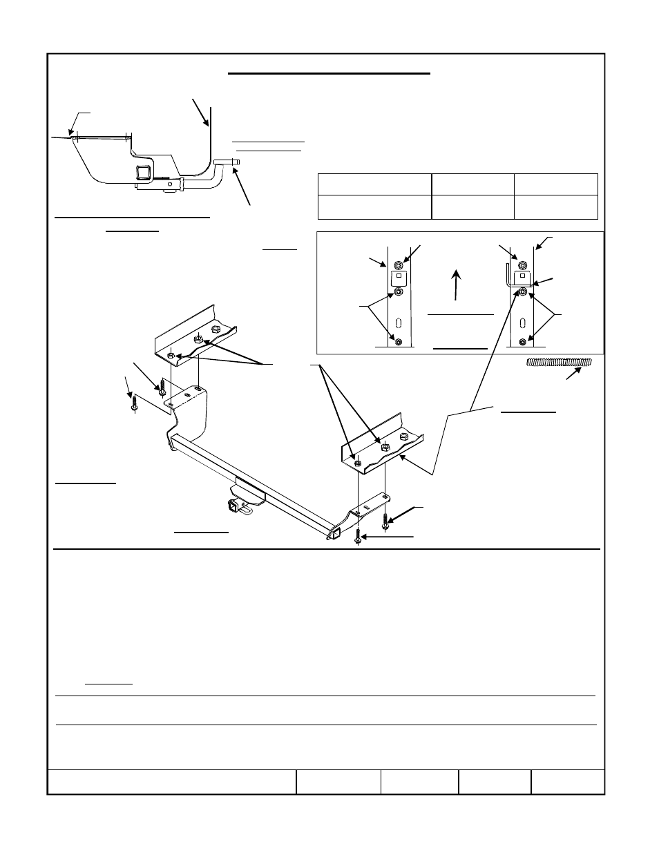 Instructions d’installation, Figure 1, Figure 2 | Numéros de pièces | Draw-Tite 36455 FRAME HITCH User Manual | Page 2 / 3
