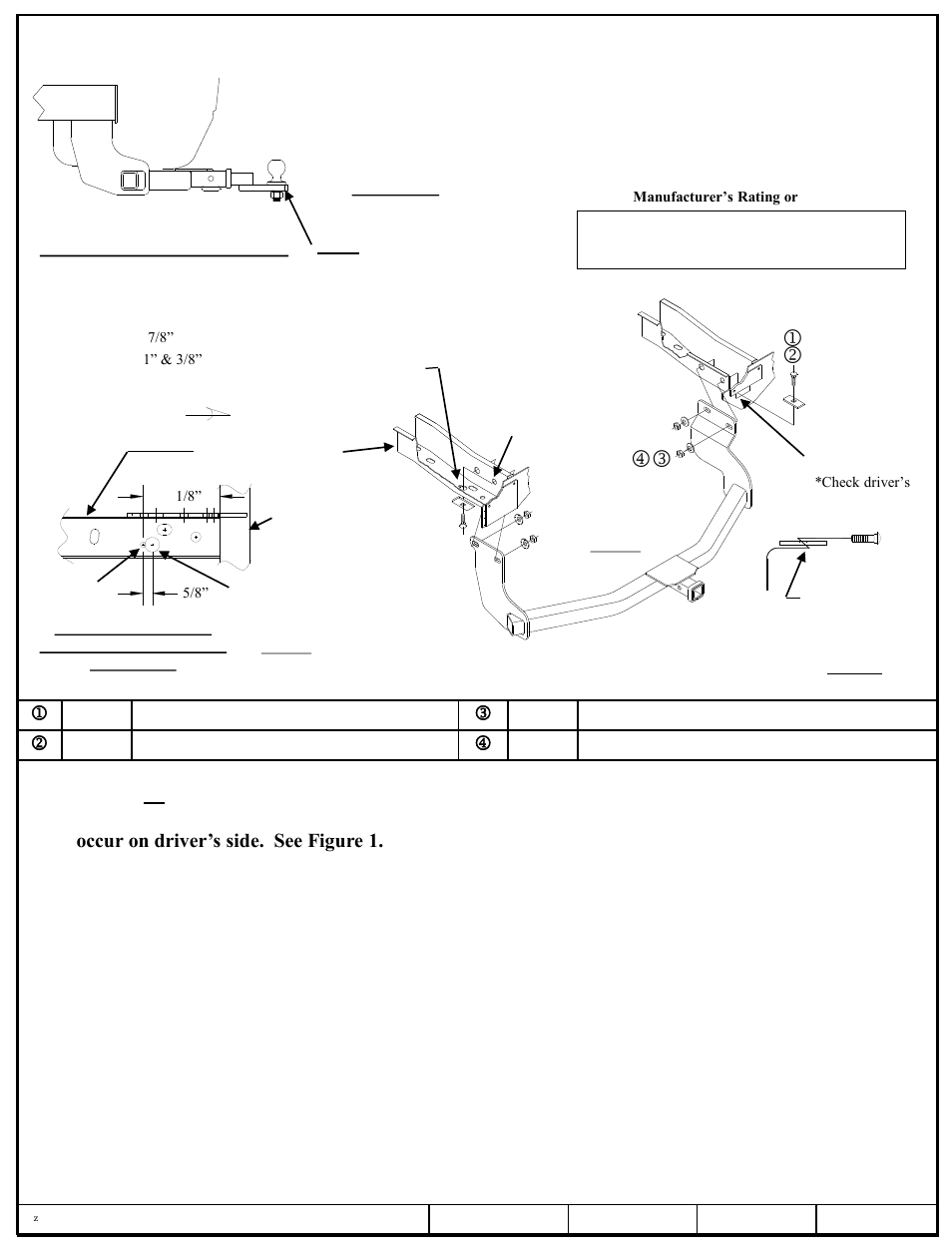 Draw-Tite 36501 FRAME HITCH User Manual | 3 pages