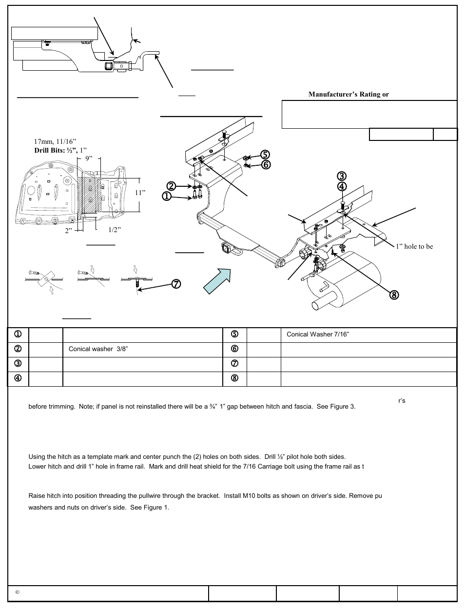 Draw-Tite 36514 FRAME HITCH User Manual | 6 pages