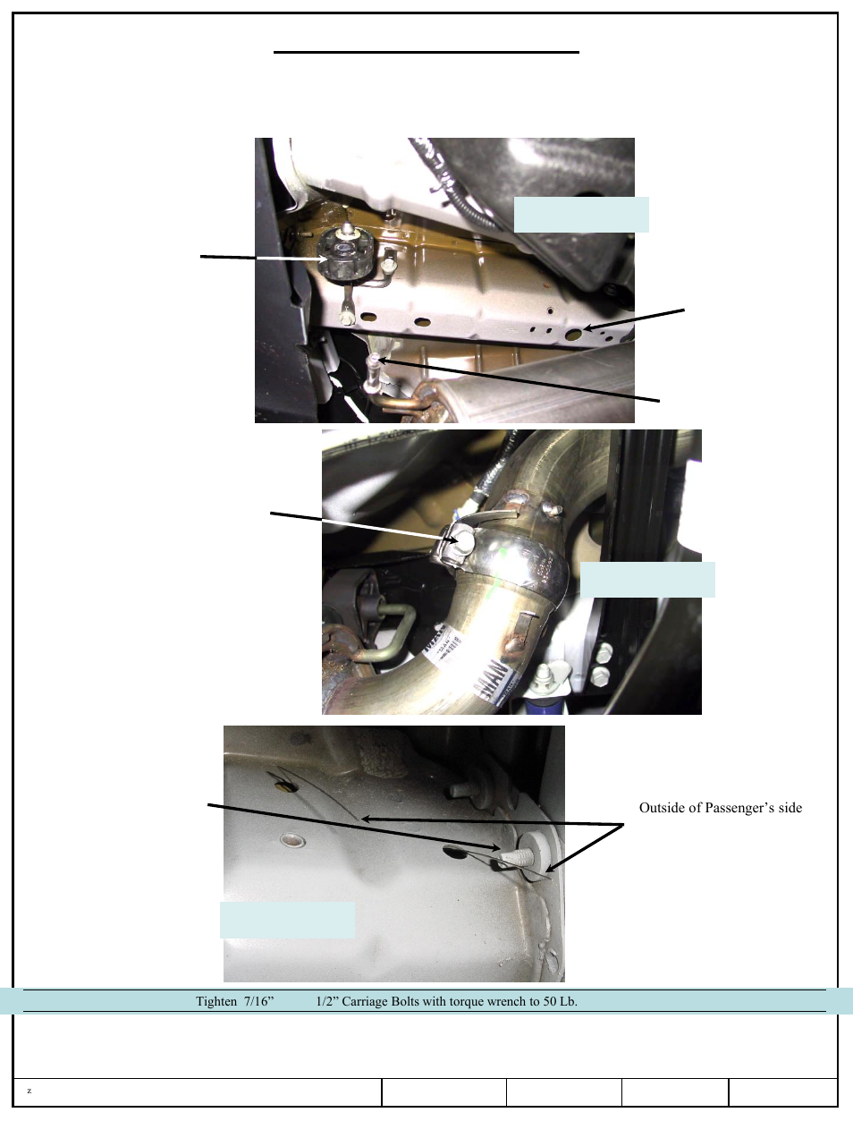 Installation instructions, Ford mustang, Picture 1. picture 2. picture 3 | Part numbers | Draw-Tite 24863 SPORTFRAME HITCH User Manual | Page 2 / 6