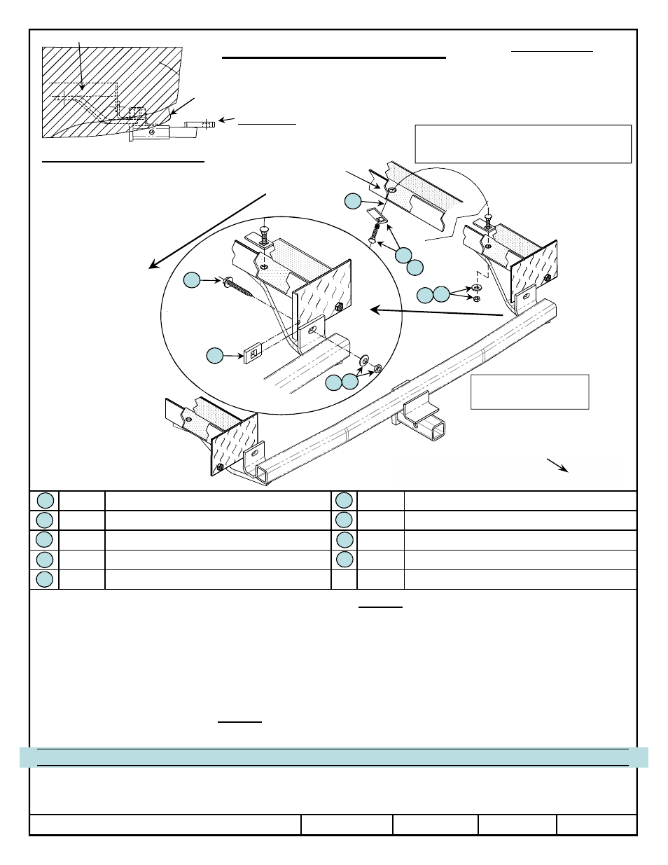 Draw-Tite 24876 SPORTFRAME HITCH User Manual | 6 pages