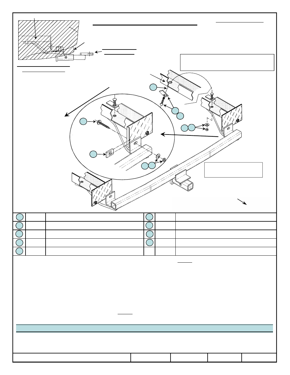 Instructions d’installation, Chevrolet sonic 4 door sedan, Numéros de pièce | Draw-Tite 24876 SPORTFRAME HITCH User Manual | Page 3 / 6