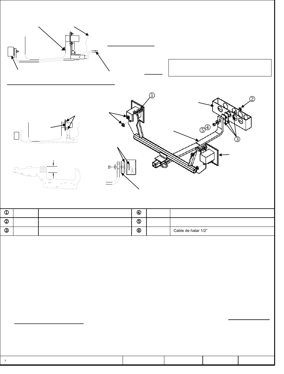 Instrucciones de instalación, Jk l m n, Bmw 328 sedan | Números de partes | Draw-Tite 24857 SPORTFRAME HITCH User Manual | Page 3 / 3