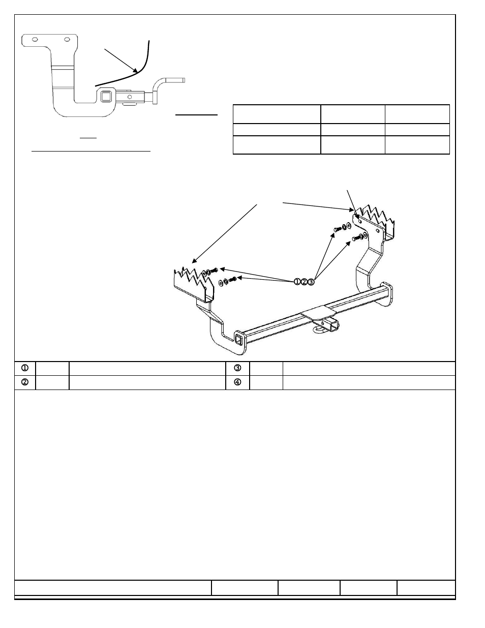 Draw-Tite 24771 SPORTFRAME HITCH User Manual | 3 pages