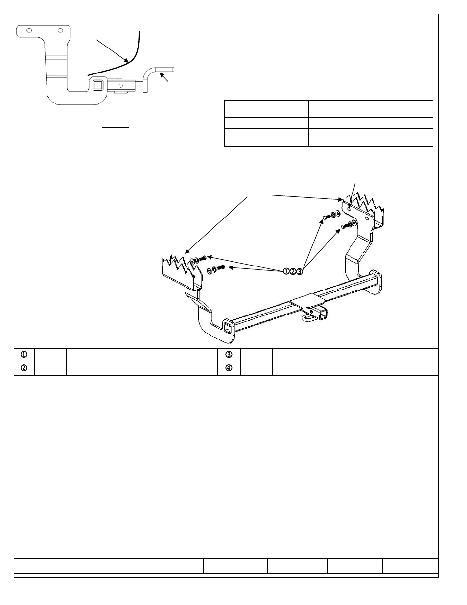 Instructions d’installation, Hyundai azera, Numéros de pièces | Draw-Tite 24771 SPORTFRAME HITCH User Manual | Page 3 / 3