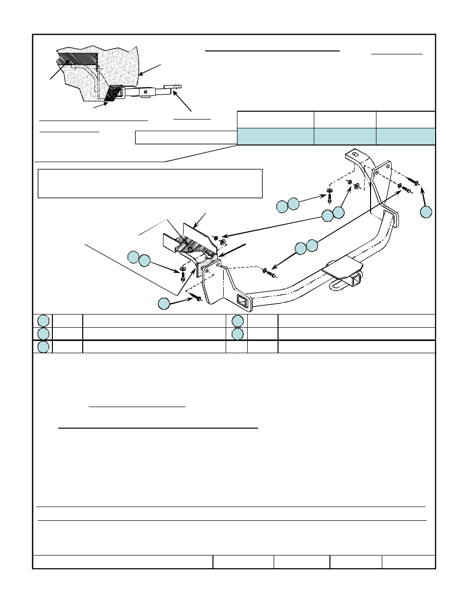 Draw-Tite 24852 SPORTFRAME HITCH User Manual | 6 pages