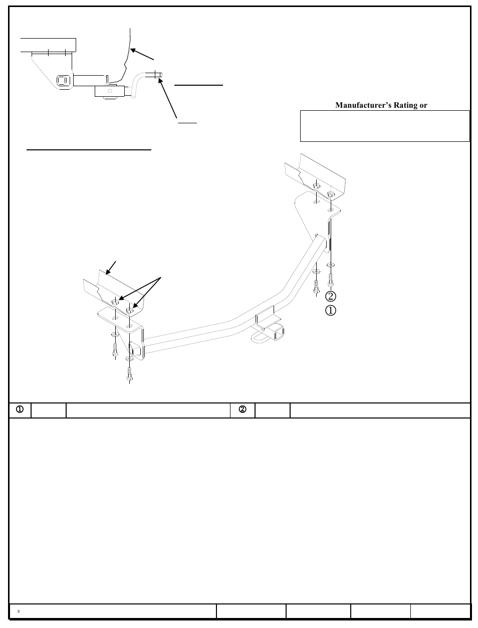 Draw-Tite 24815 SPORTFRAME HITCH User Manual | 3 pages