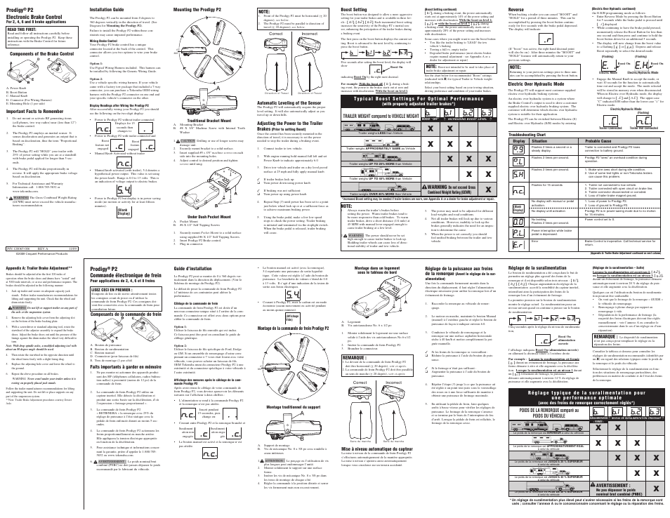 Draw-Tite 90885 PRODIGY P2 User Manual | 2 pages