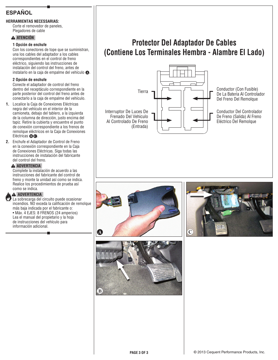 De f | Draw-Tite 20275 WIRING ADAPTER User Manual | Page 3 / 3