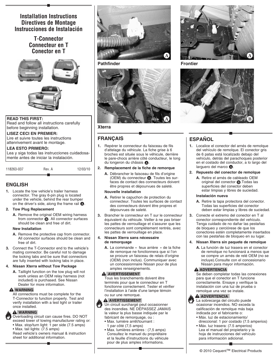 Draw-Tite 118263 OEM WIRING HARNESS User Manual | 1 page