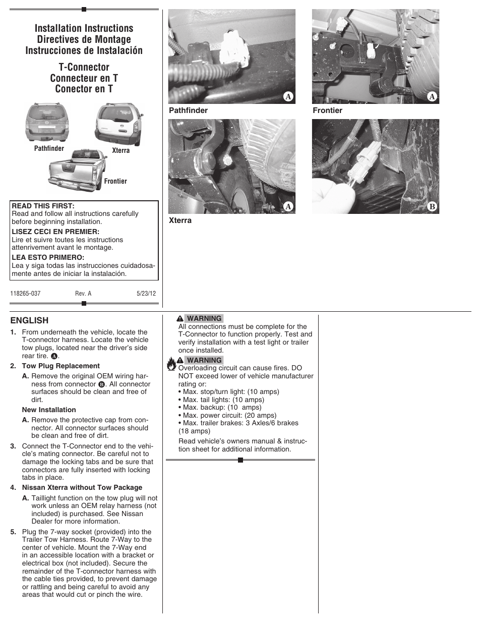 Draw-Tite 118267 OEM WIRING HARNESS User Manual | 2 pages