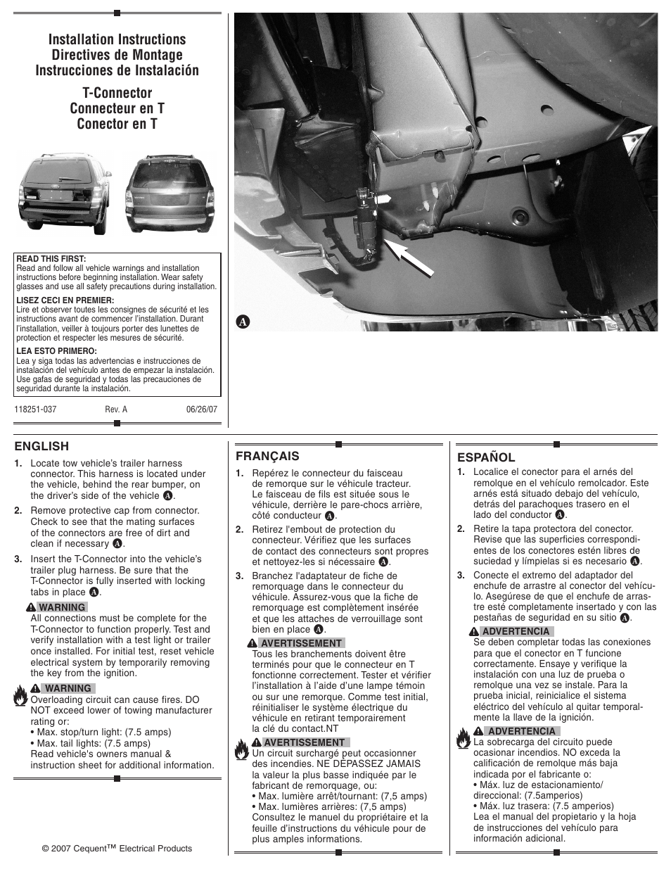 Draw-Tite 118251 OEM WIRING HARNESS User Manual | 1 page