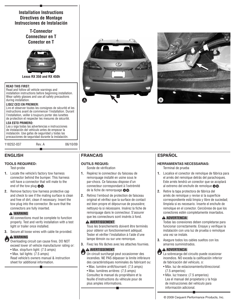 Draw-Tite 118252 OEM WIRING HARNESS User Manual | 1 page