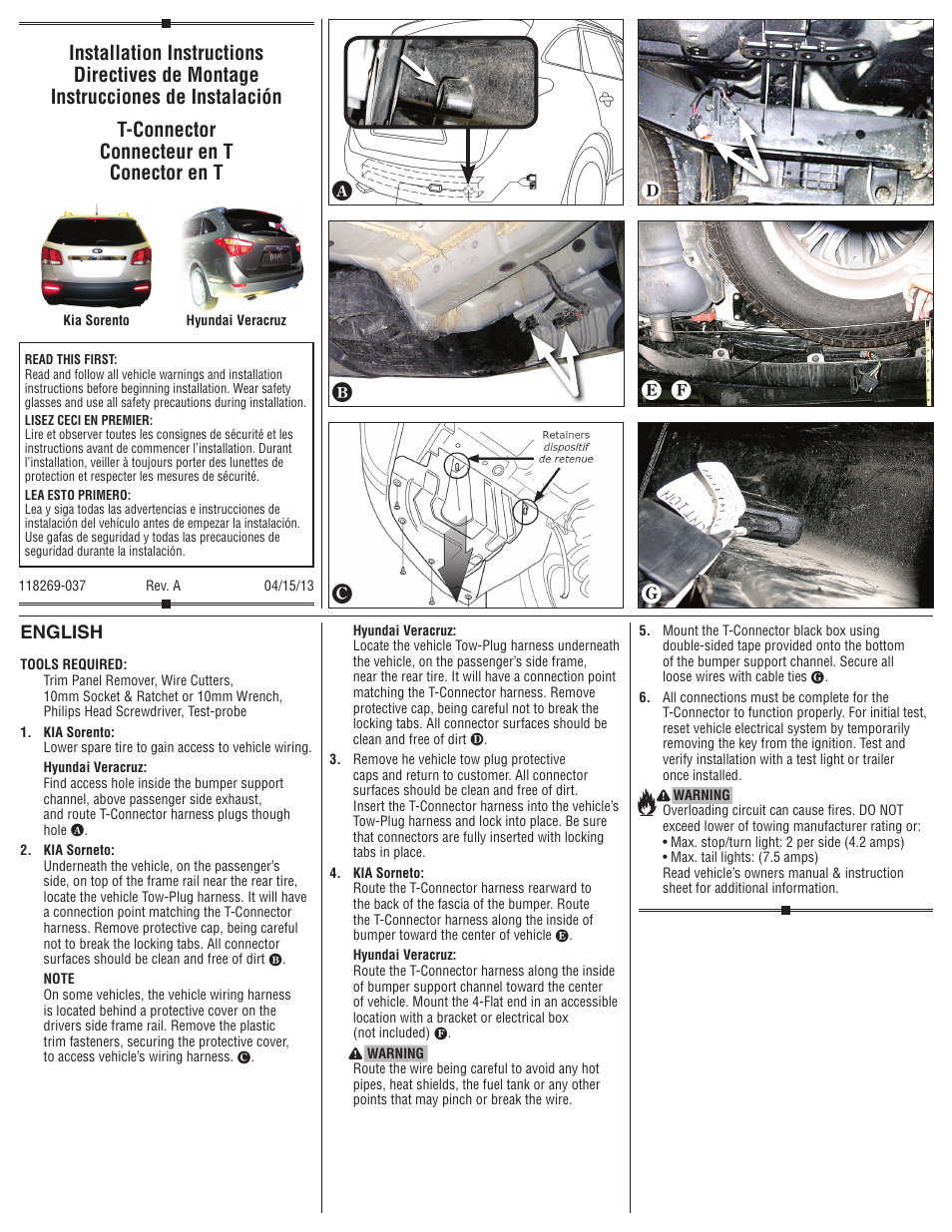 Draw-Tite 118269 OEM WIRING HARNESS User Manual | 2 pages