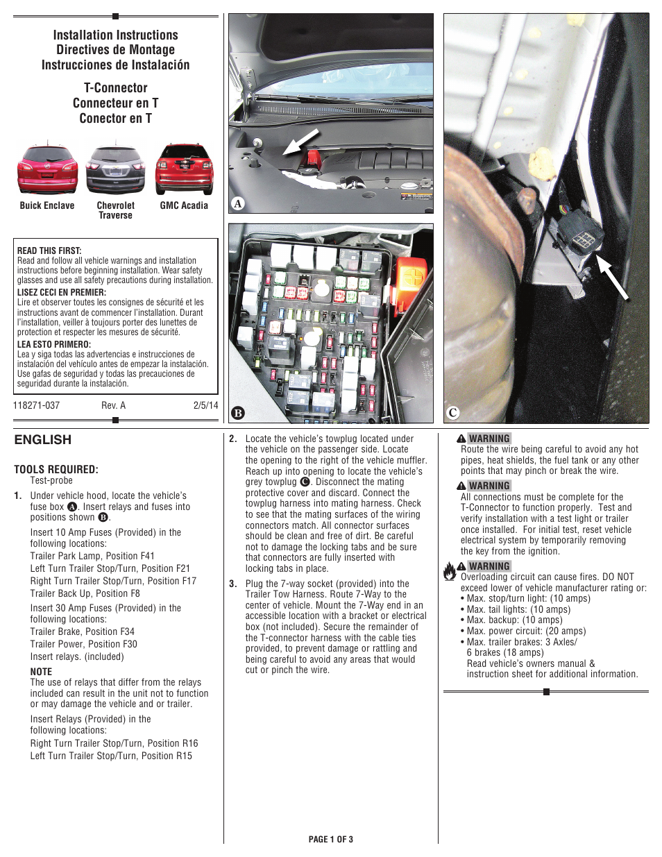 Draw-Tite 118271 OEM WIRING HARNESS User Manual | 3 pages