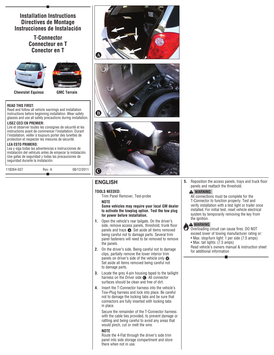 Draw-Tite 118264 OEM WIRING HARNESS User Manual | 2 pages