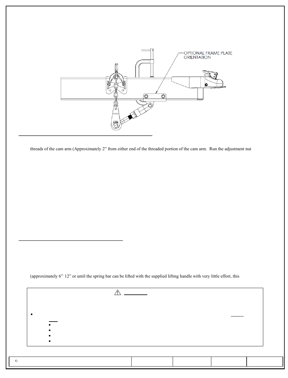 Installation instructions, Dual cam hp high-performance sway control | Draw-Tite 26102 DUAL CAM HP User Manual | Page 5 / 30