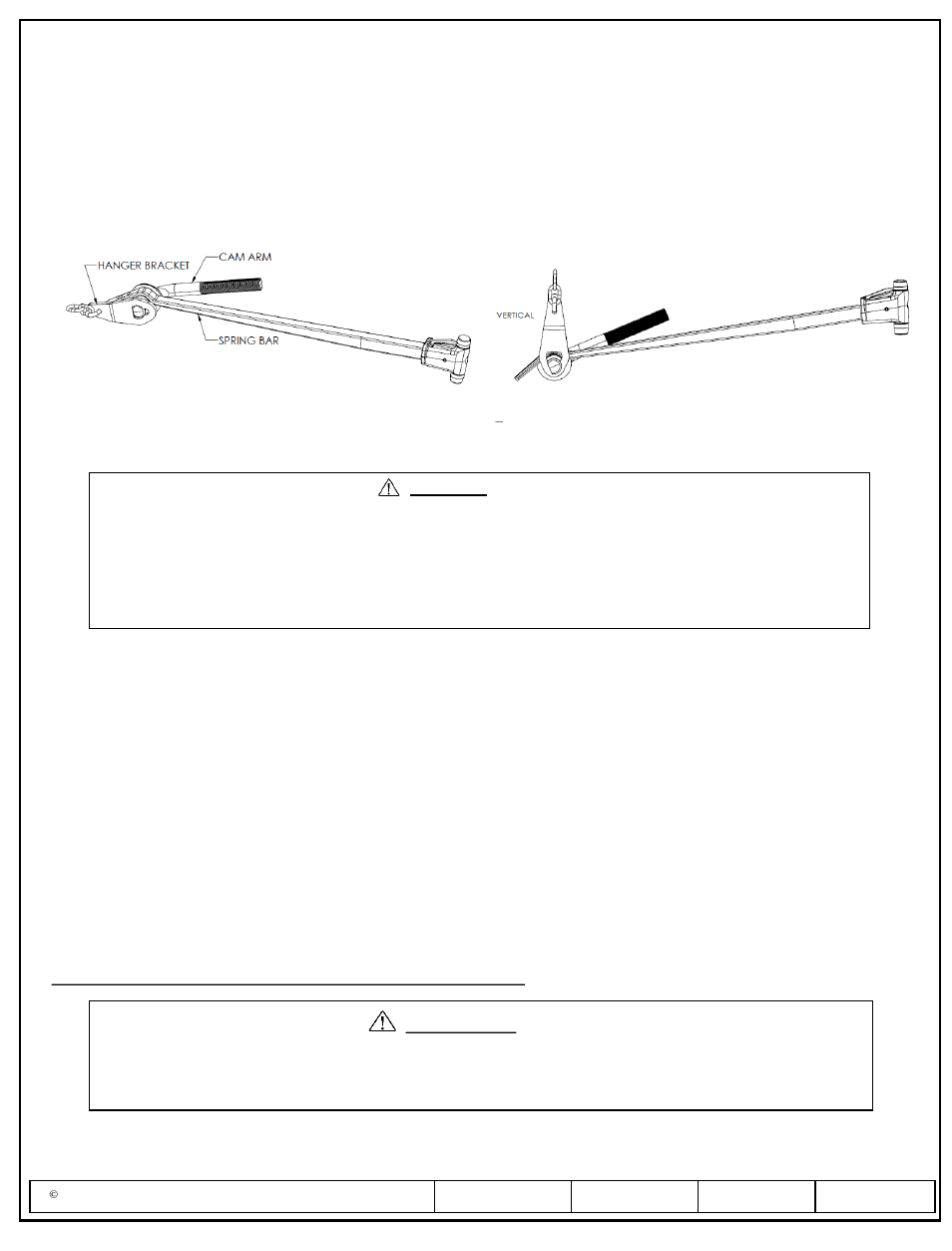 Installation instructions, Dual cam hp high-performance sway control, Caution | Draw-Tite 26102 DUAL CAM HP User Manual | Page 6 / 30