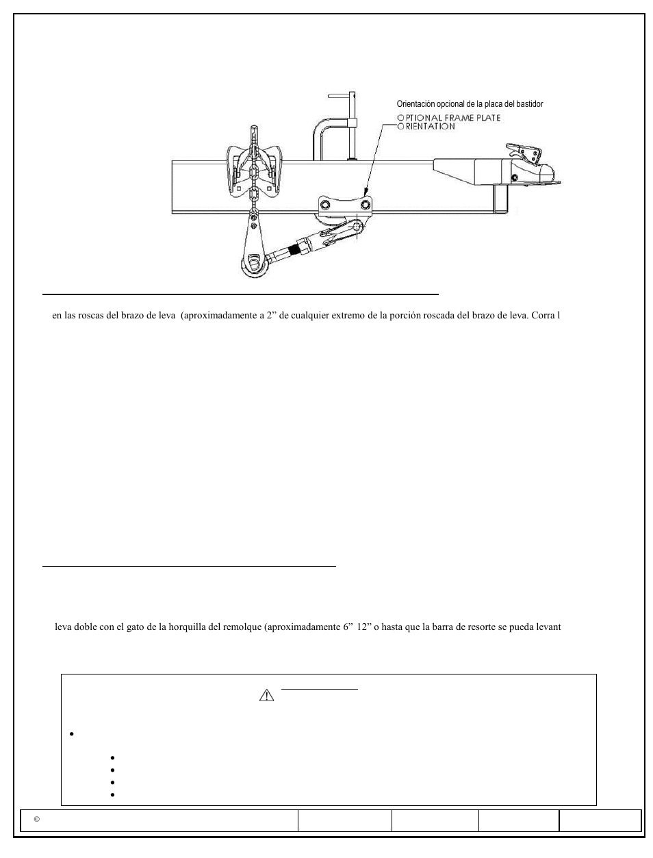 Instrucciones de instalación | Draw-Tite 26015 DUAL CAM HP User Manual | Page 21 / 25