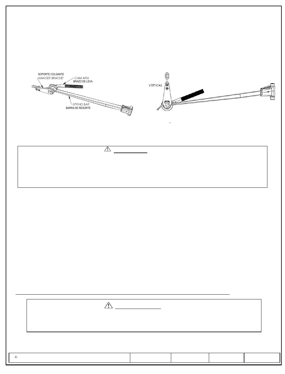 Instrucciones de instalación, Precaución | Draw-Tite 26015 DUAL CAM HP User Manual | Page 22 / 25